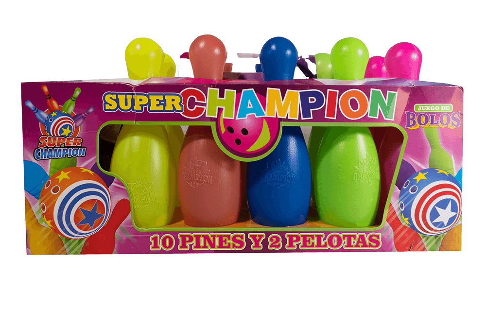 Juego de bolos jumbo X 6 Und + 2 pelotas (caja)