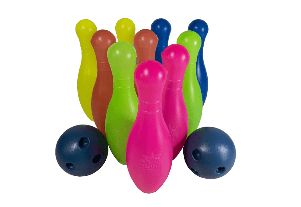 Juego de bolos mediano X 10 Und + 2 pelotas (bolsa)