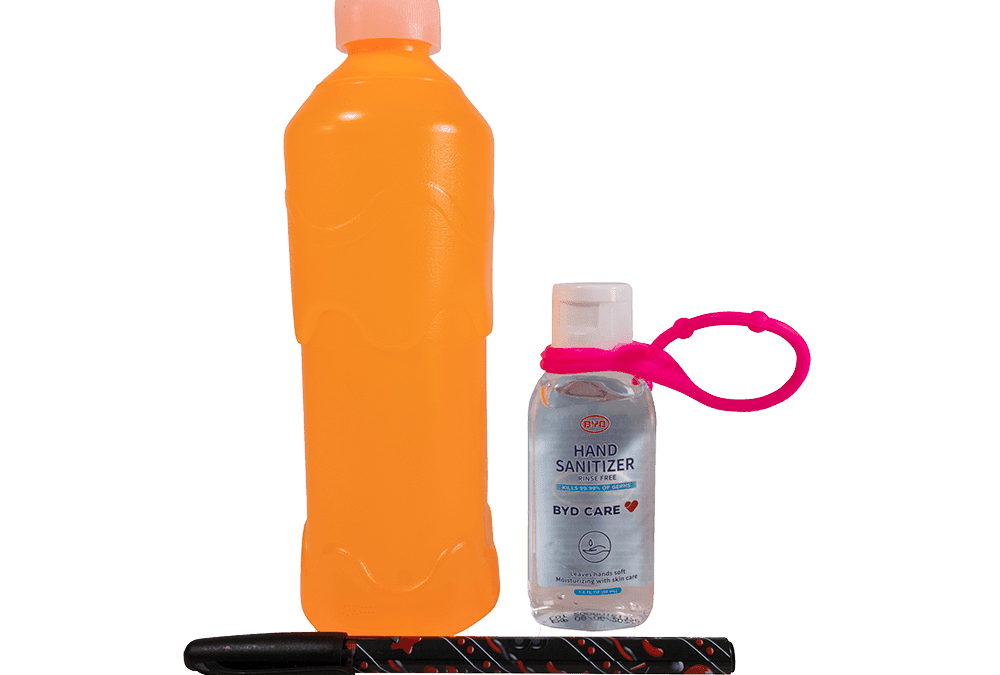 Kit botilo, esfero y gel antibacterial