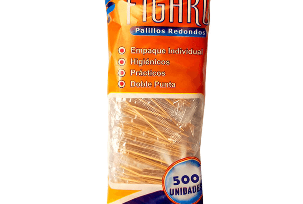 Palillos de madera sachet x500